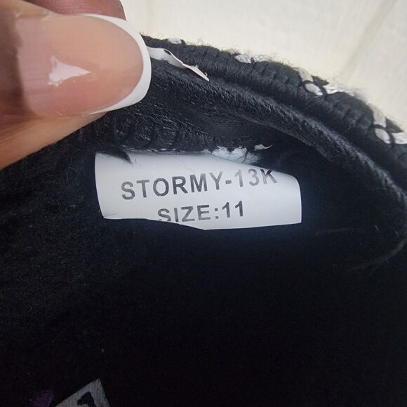 Mudd story chunky sole black slip on shoes mules girls size 11 - Picture 6 of 6